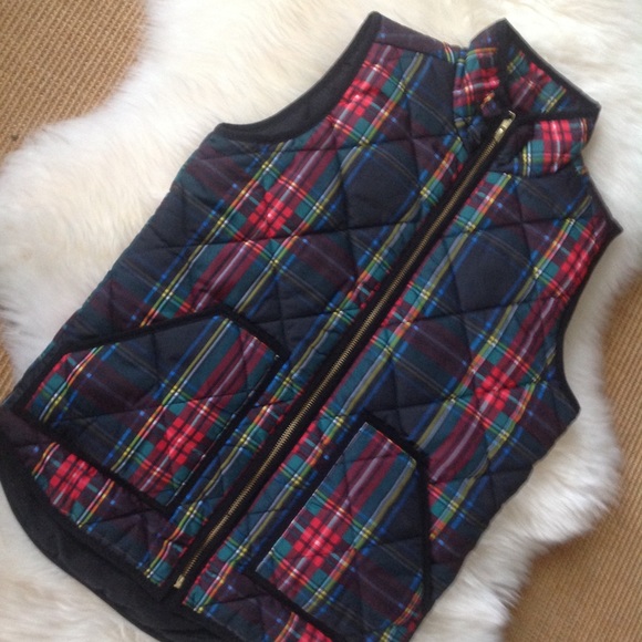 J. Crew Jackets & Blazers - PLAID QUILTED VEST
